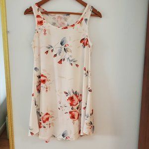 White floral summer dress